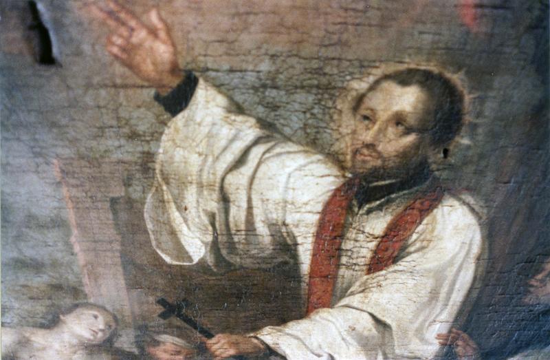 Tableau : Mort de Saint Ignace, détail