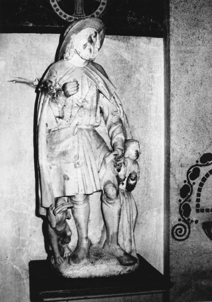 groupe sculpté : Saint Roch