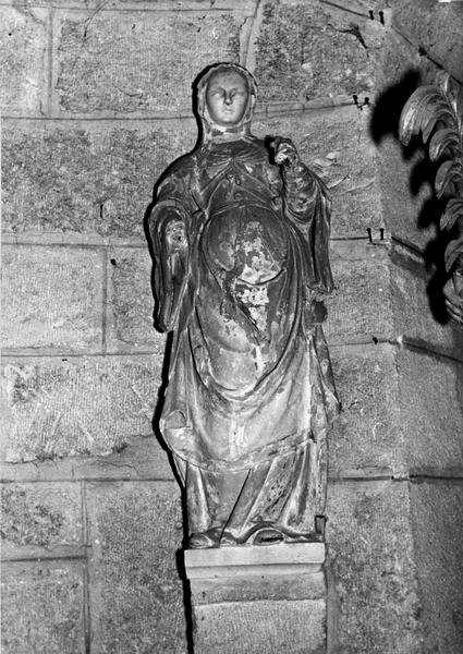 2 statues (statuette) : Sainte Catherine, Saint Jean-Baptiste