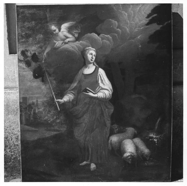 tableau : Sainte Geneviève et le diable - © Ministère de la Culture (France), Médiathèque du patrimoine et de la photographie (objets mobiliers), tous droits réservés