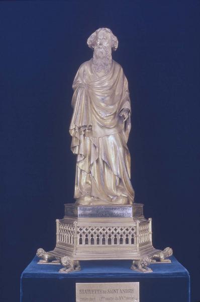statuette de Saint André - © Ministère de la Culture (France), Médiathèque du patrimoine et de la photographie (objets mobiliers), tous droits réservés