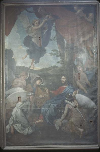 tableau : Le Christ servi par les anges - © Ministère de la Culture (France), Médiathèque du patrimoine et de la photographie (objets mobiliers), tous droits réservés