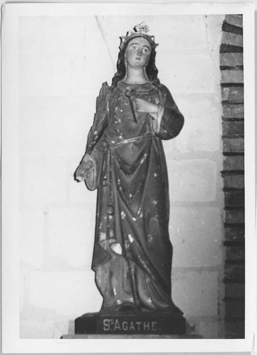 statue : Sainte Agathe - © Ministère de la Culture (France), Médiathèque du patrimoine et de la photographie, diffusion RMN-GP