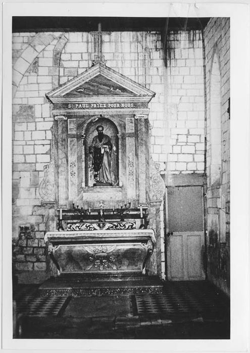 autel et retable nord