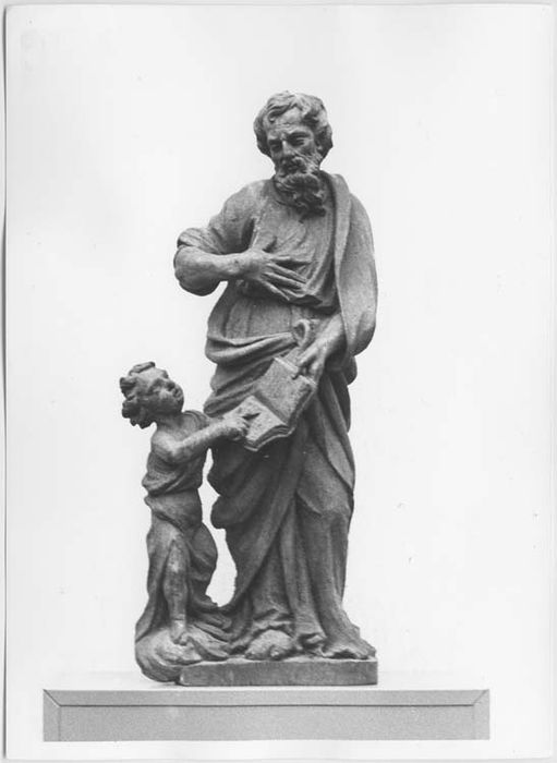 statue (statuette) du retable du choeur : saint Matthieu