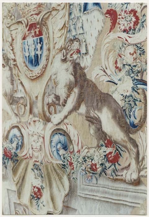 pièce murale : Portière aux armes de Charles Maurice Le Tellier
