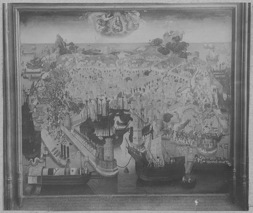 tableau : Siège de Rhodes par les Turcs (Le)