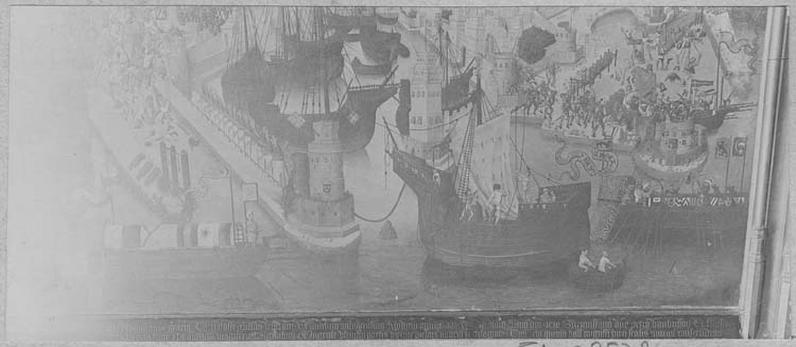 tableau : Siège de Rhodes par les Turcs (Le)