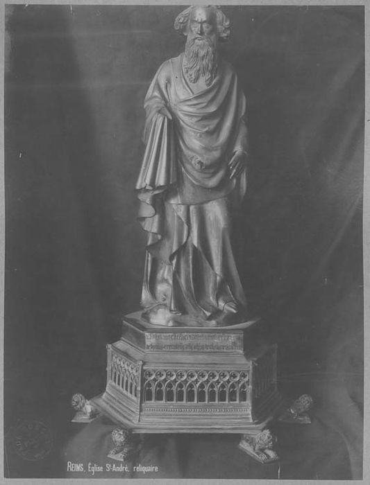 statuette : Saint André - © Ministère de la Culture (France), Médiathèque du patrimoine et de la photographie, diffusion GrandPalaisRmn Photo