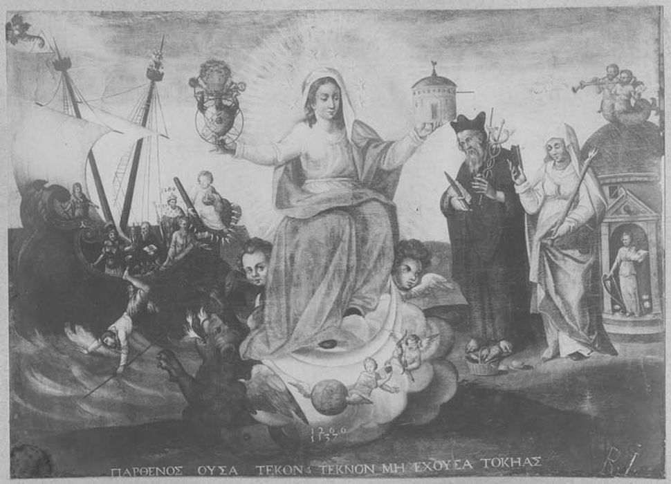 tableau, cadre : Scène allégorique représentant la Vierge et divers personnages - © Ministère de la Culture (France), Médiathèque du patrimoine et de la photographie, diffusion GrandPalaisRmn Photo