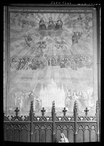 Peinture monumentale : le triomphe de la Sainte Trinité