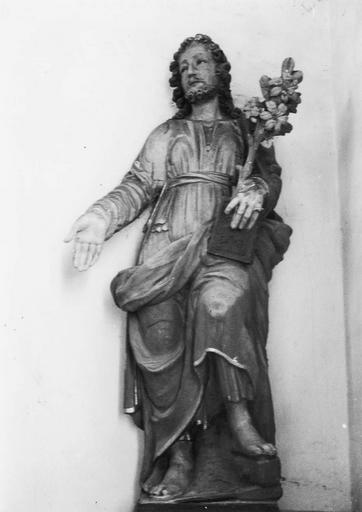 statue : Saint Joseph, pierre polychrome