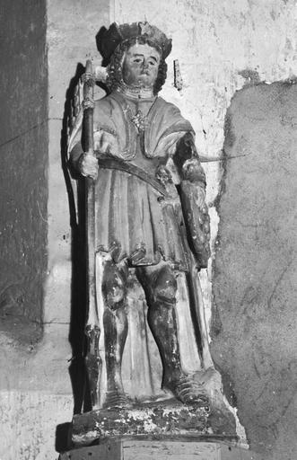 statue : Saint Maurice, pierre polychrome - © Ministère de la Culture (France), Médiathèque du patrimoine et de la photographie (objets mobiliers), tous droits réservés