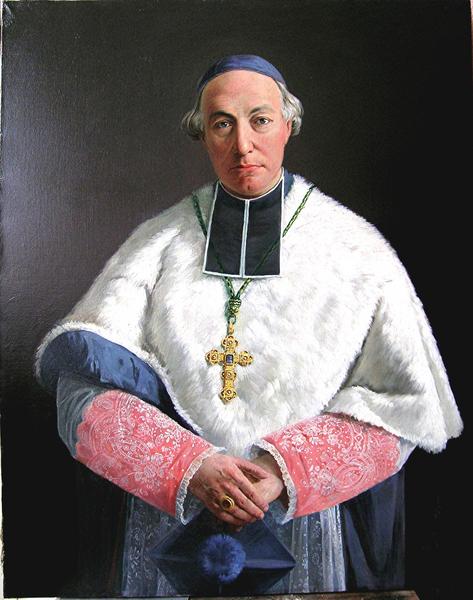 tableau : portrait de monseigneur Alphonse-Martin Larue, évêque de Langres de 1884 à 1899