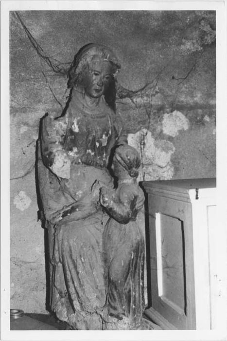 Groupe sculpté : Education de la Vierge
