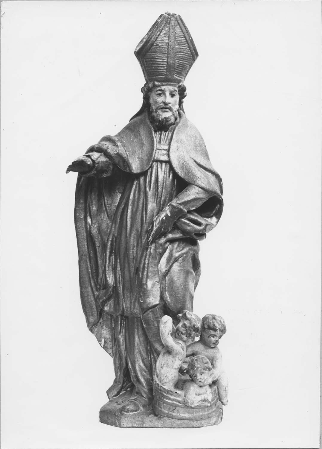 Statuette de bâton de procession : Saint Nicolas