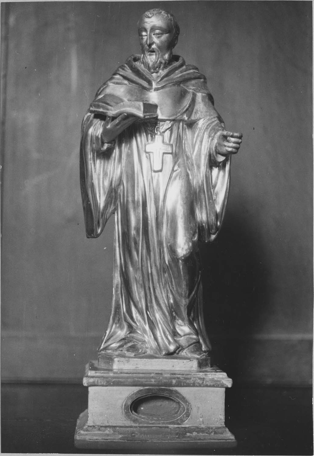 statuette-reliquaire : Saint abbé