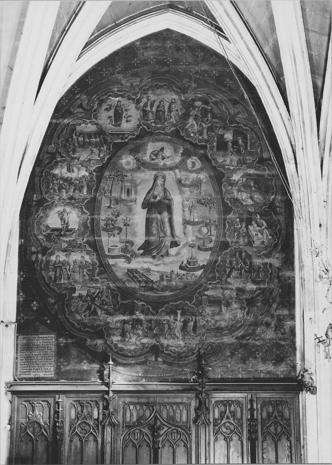 peinture monumentale : la Vierge du Rosaire - © Ministère de la Culture (France), Médiathèque du patrimoine et de la photographie, diffusion RMN-GP