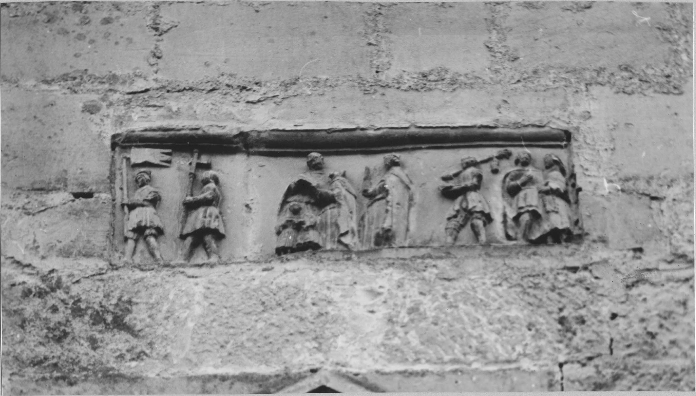 bas-relief : Cortège de dignitaires et d'officiers