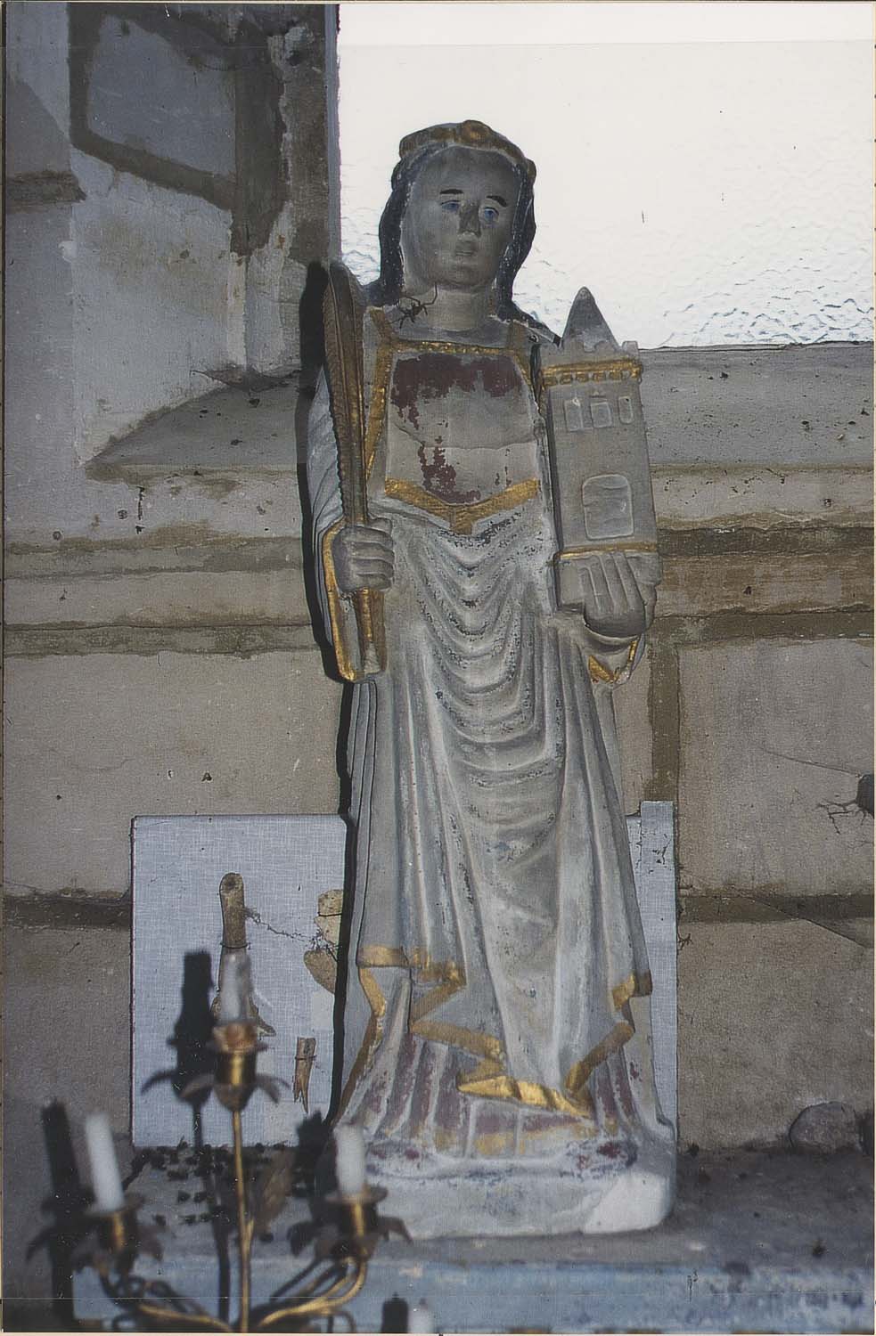 statue : Sainte Barbe - © Ministère de la Culture (France), Médiathèque du patrimoine et de la photographie, diffusion RMN-GP