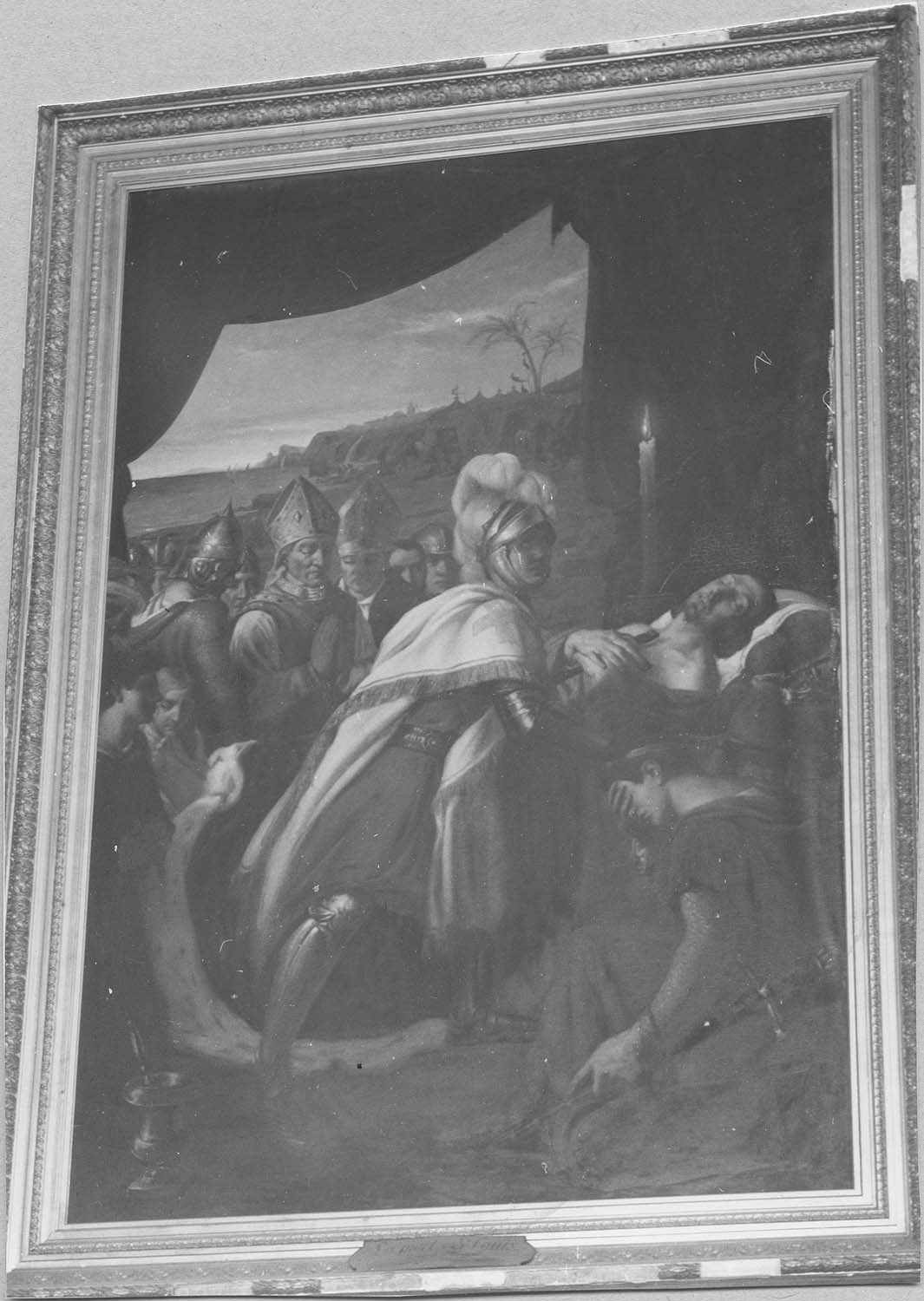 tableau : la Mort de saint Louis à Tunis