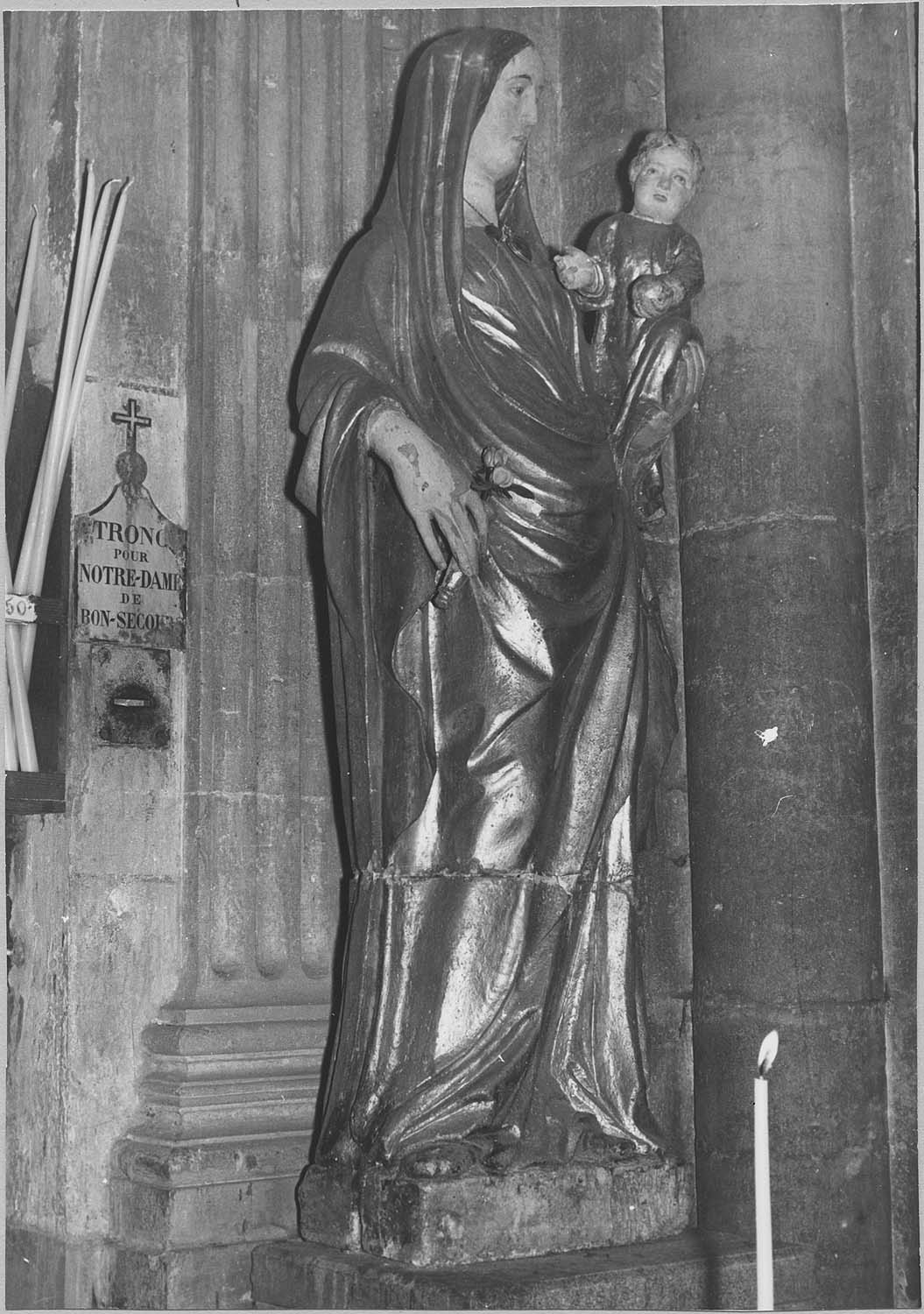 statue dite Notre-Dame-de-Bon-Secours : Vierge à l'Enfant