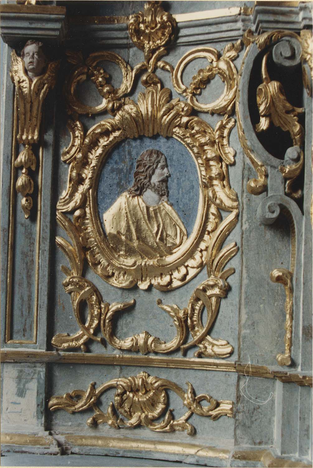 détail de l’autel de la chapelle des reliques