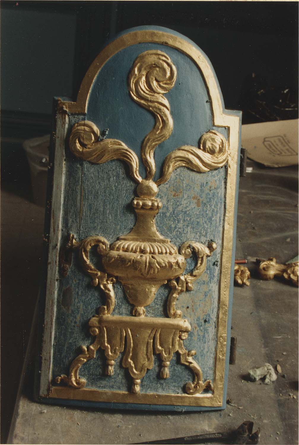 détail de l’autel de la chapelle des reliques