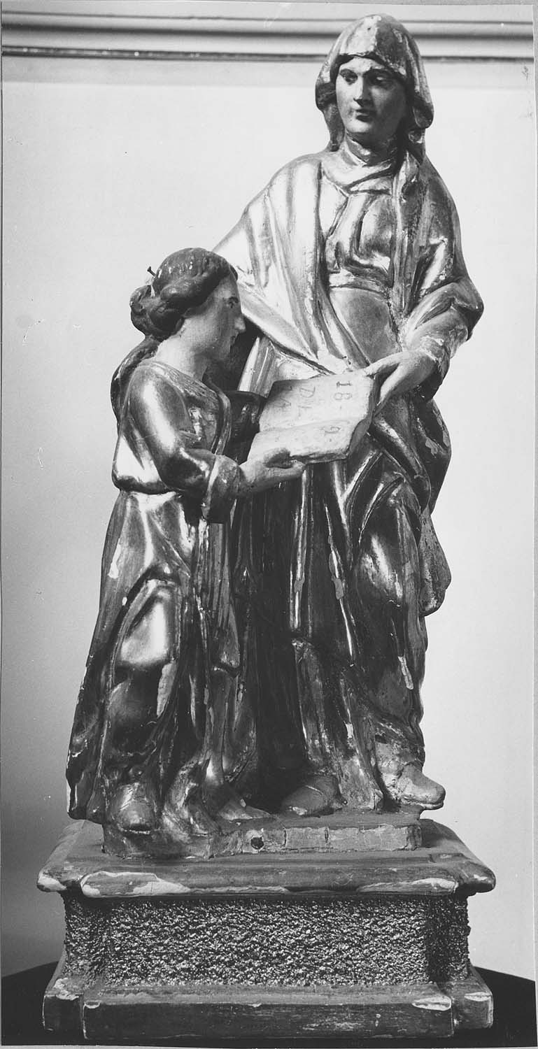 groupe sculpté : l'Education de la Vierge