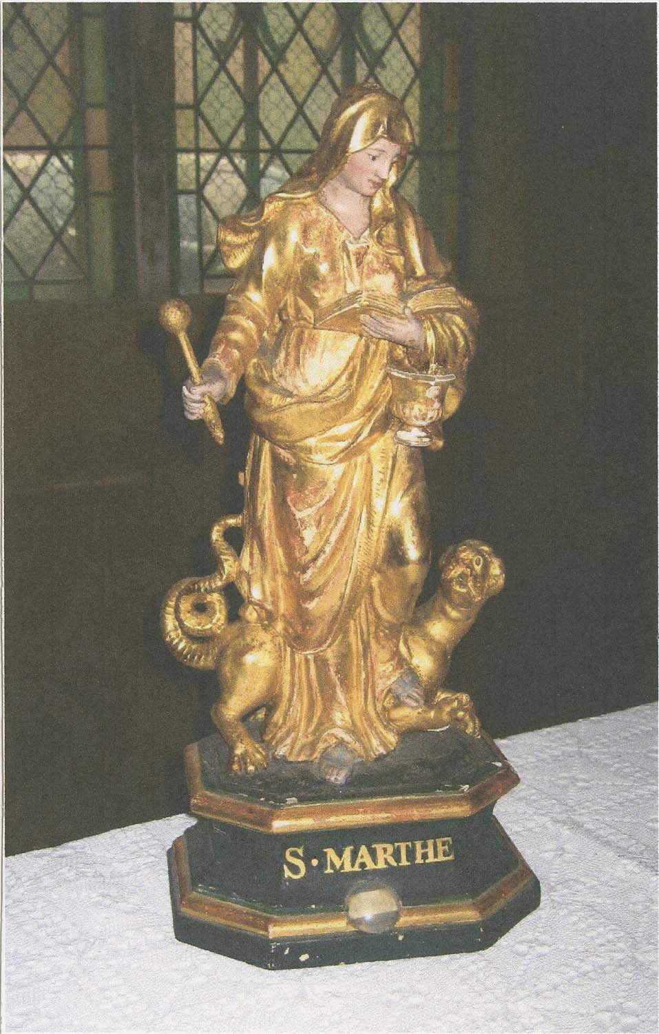 Statuette - reliquaire : Sainte Marthe