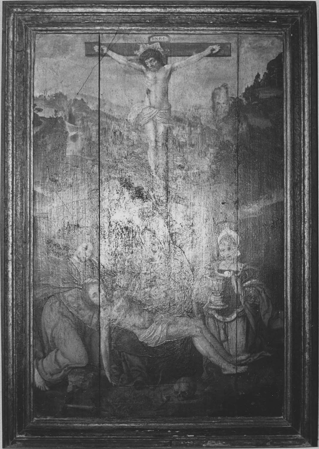 tableau : la Crucifixion, la Déposition de Croix