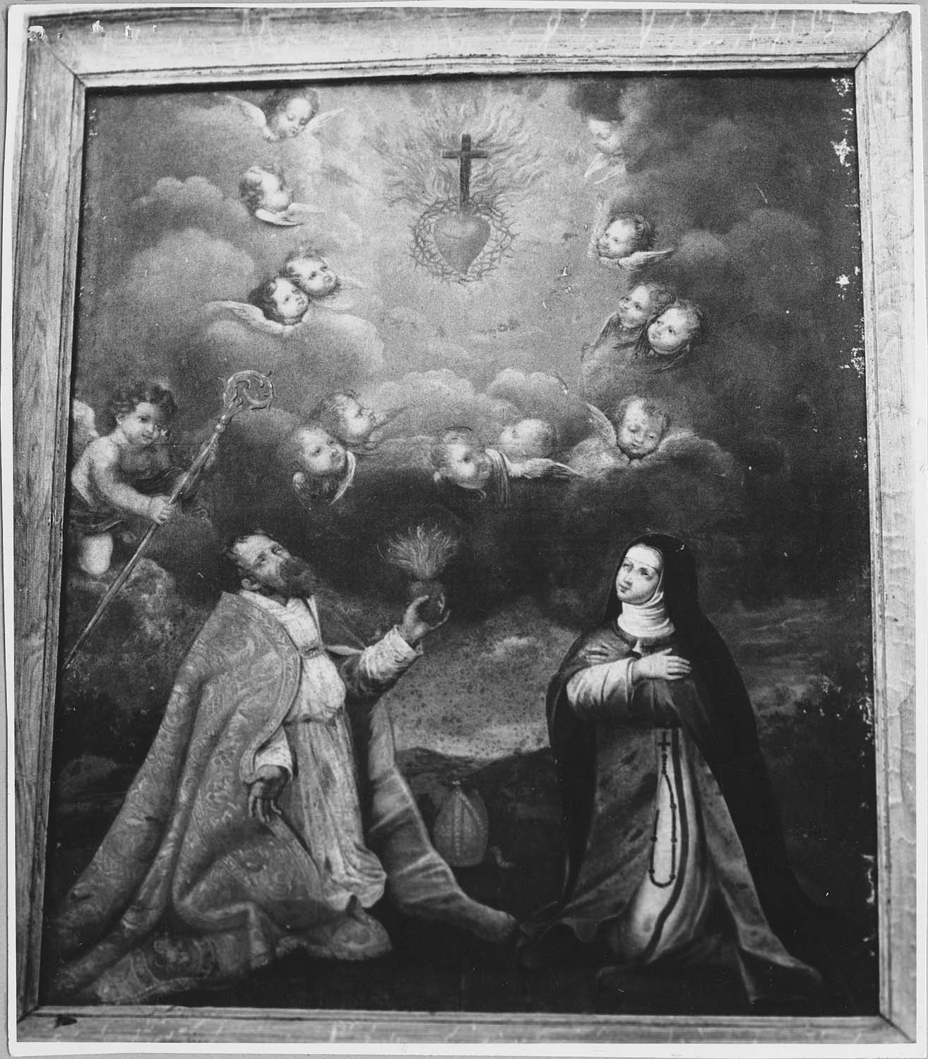 tableau : l'Apparition du Sacré-Coeur à saint Augustin et à sainte Victoire Fornari - © Ministère de la Culture (France), Médiathèque du patrimoine et de la photographie, diffusion RMN-GP