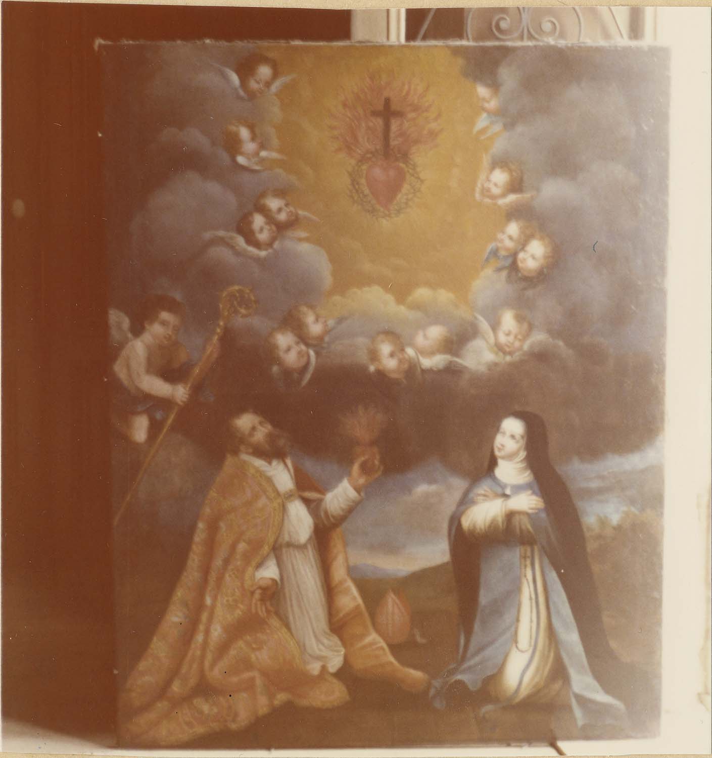 tableau : l'Apparition du Sacré-Coeur à saint Augustin et à sainte Victoire Fornari - © Ministère de la Culture (France), Médiathèque du patrimoine et de la photographie, diffusion RMN-GP