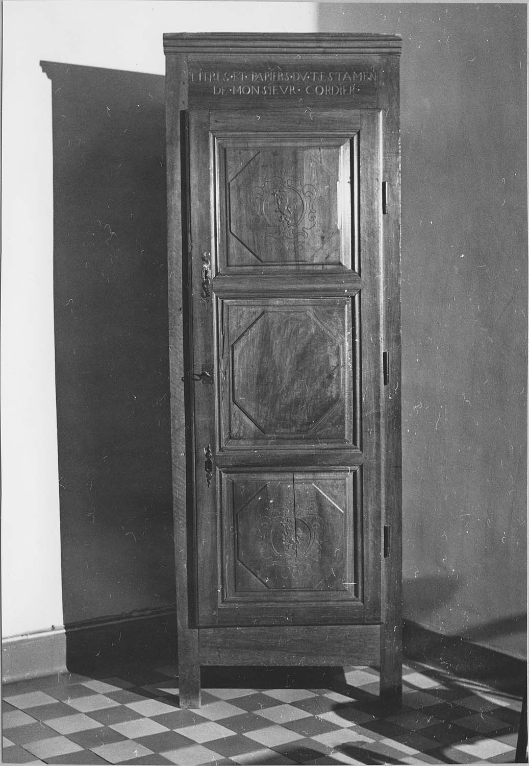 armoire à archives de l'abbé Prudent Cordier - © Ministère de la Culture (France), Médiathèque du patrimoine et de la photographie, diffusion RMN-GP