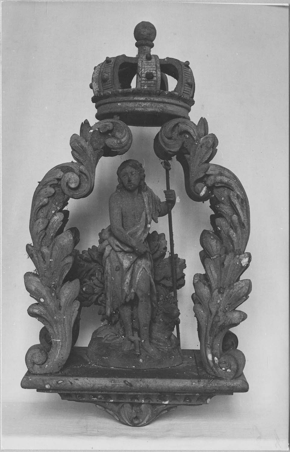 bâton de procession, dais de procession (statuette) : Saint Jean-Baptiste - © Ministère de la Culture (France), Médiathèque du patrimoine et de la photographie, diffusion RMN-GP