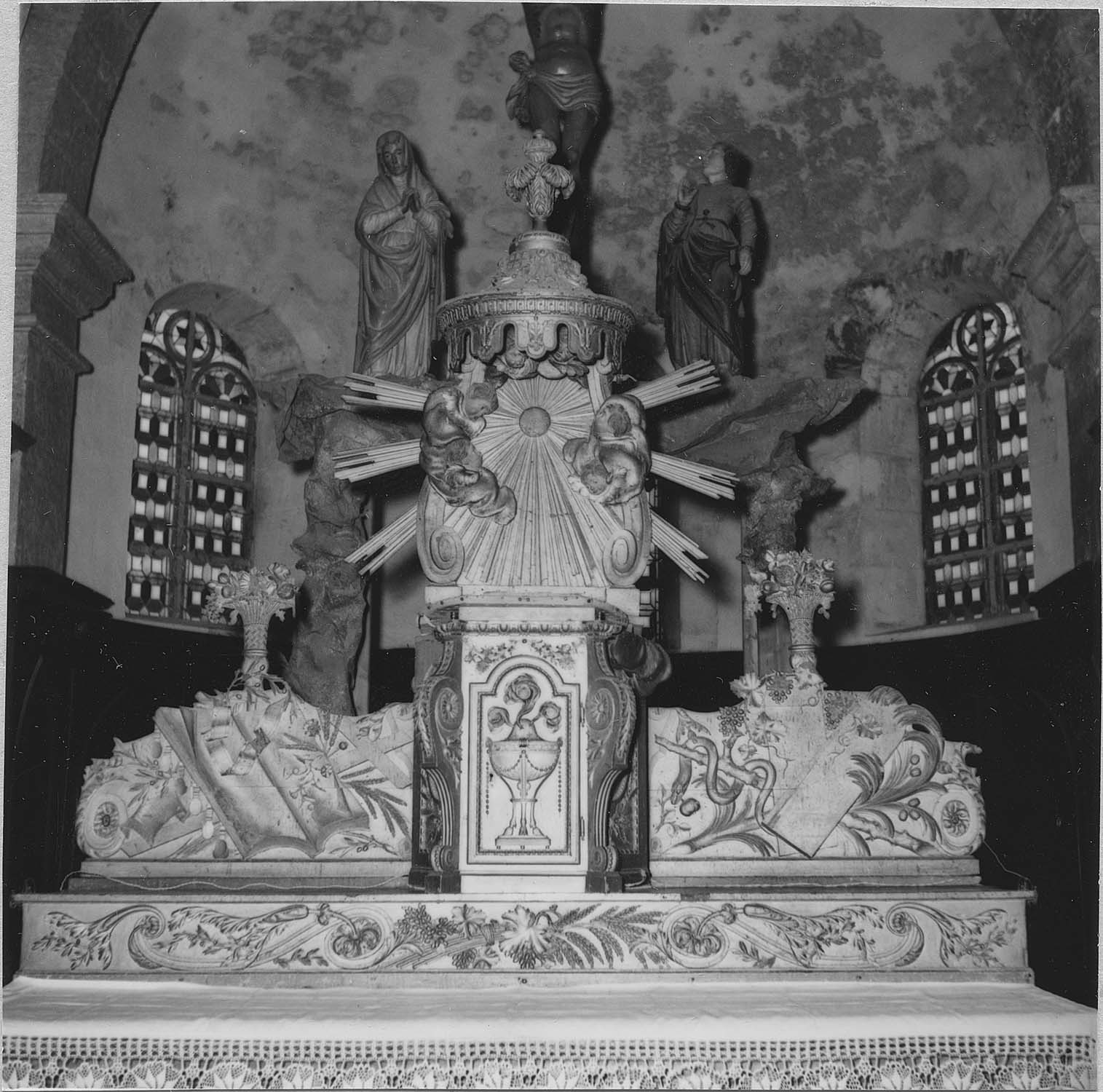 retable du maître-autel, tabernacle, exposition