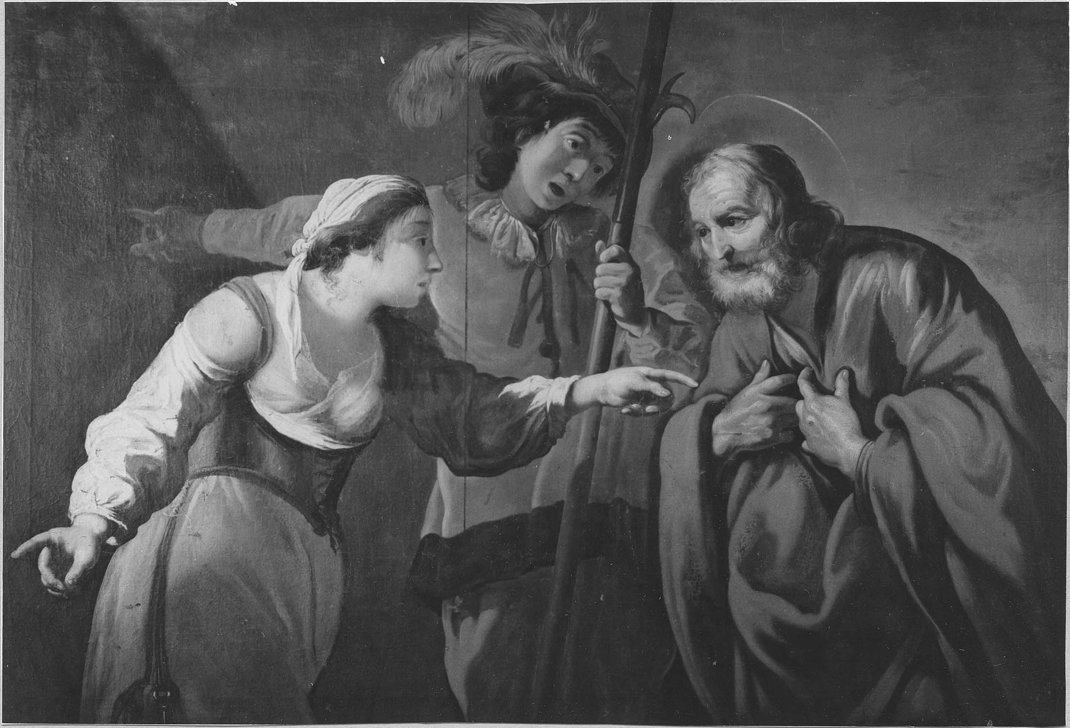 tableau : le Reniement de saint Pierre