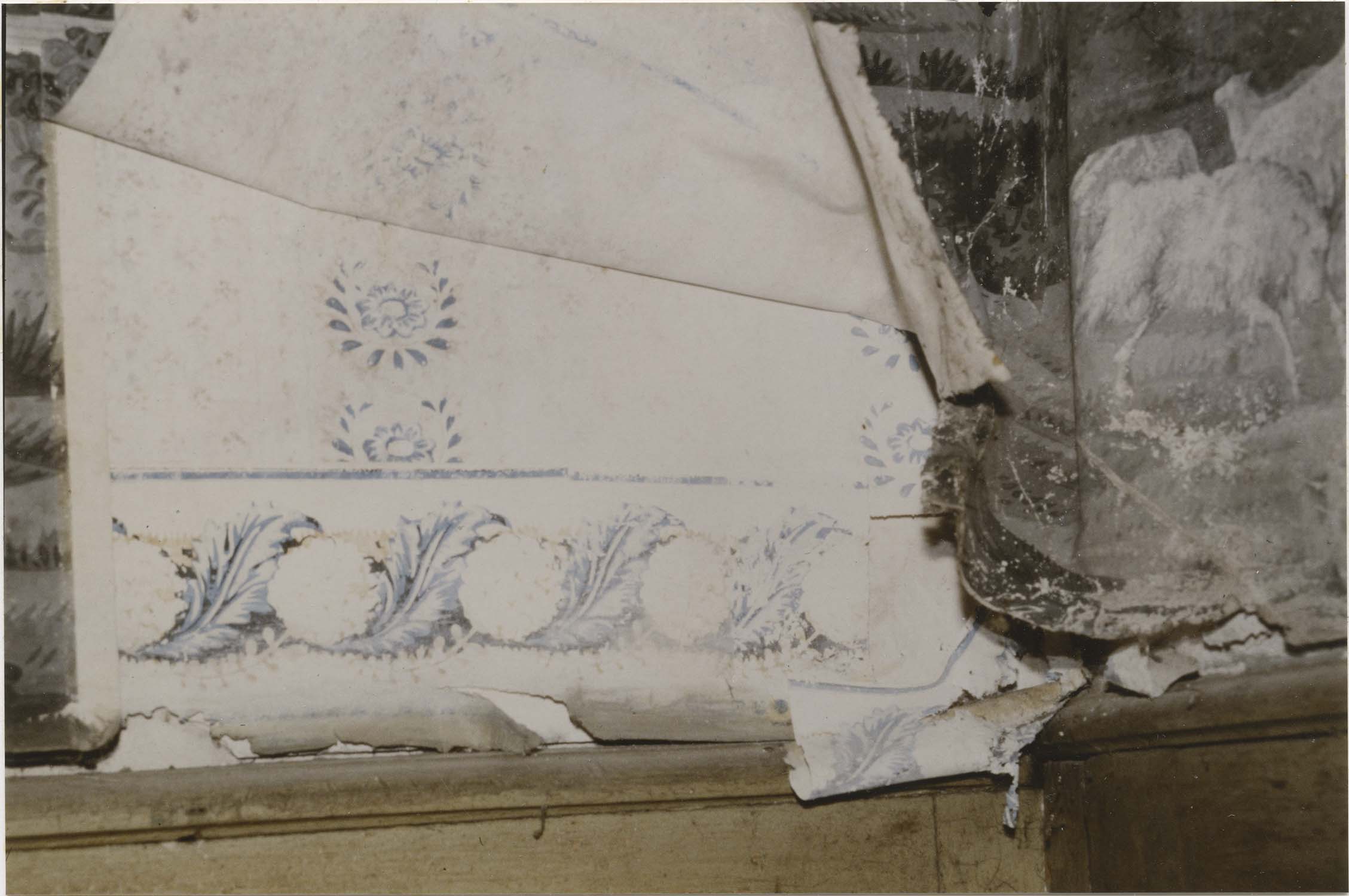 revêtement mural : papier peint sous le papier panoramique - © Ministère de la Culture (France), Médiathèque du patrimoine et de la photographie, diffusion RMN-GP