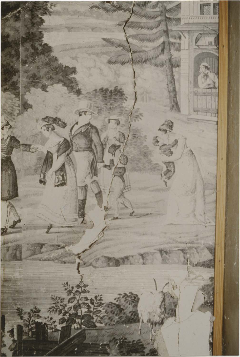 revêtement mural : Paysages suisses, détail  - © Ministère de la Culture (France), Médiathèque du patrimoine et de la photographie, diffusion RMN-GP