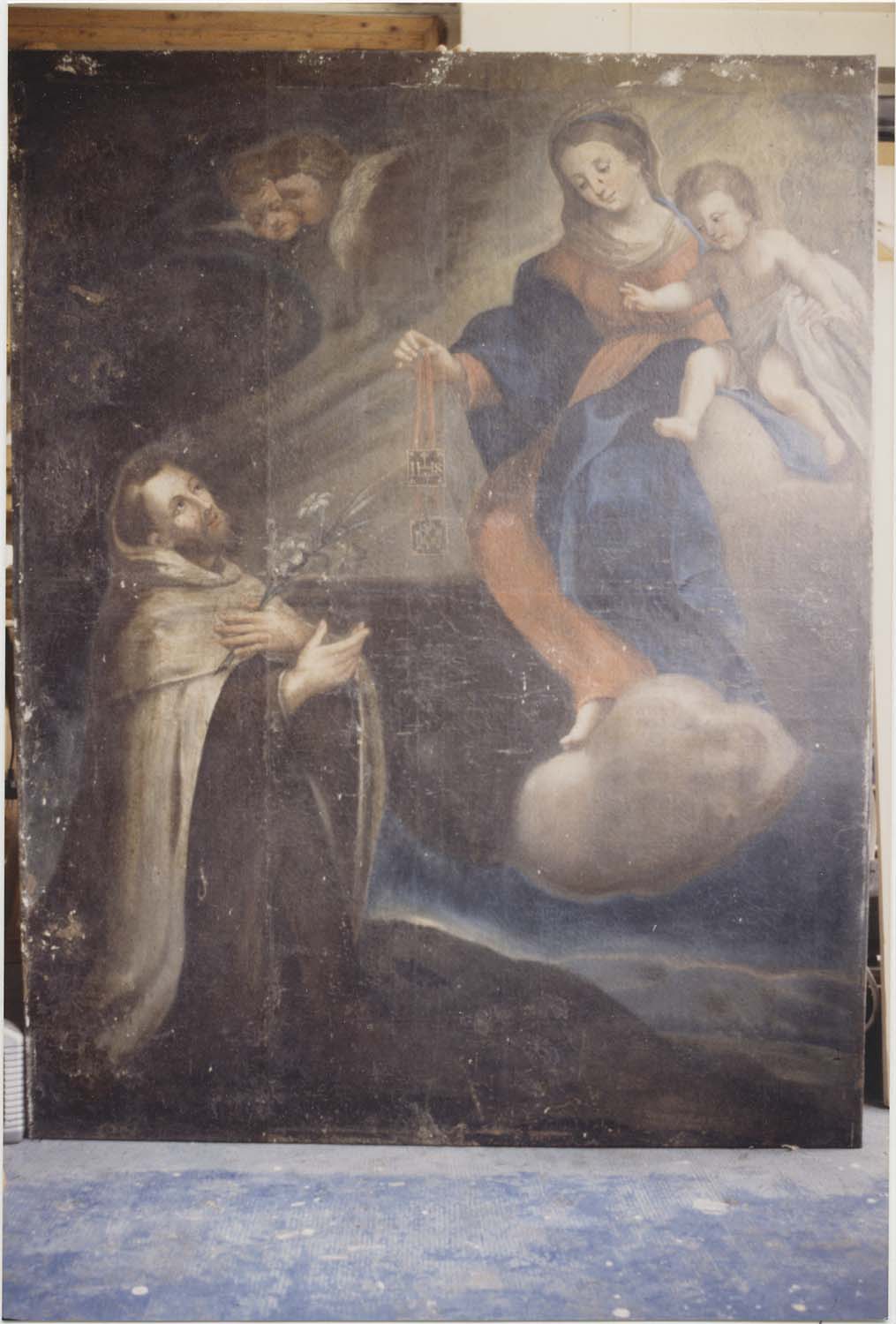 tableau : saint Simon Stock recevant le scapulaire de la Vierge - © Ministère de la Culture (France), Médiathèque du patrimoine et de la photographie, diffusion RMN-GP