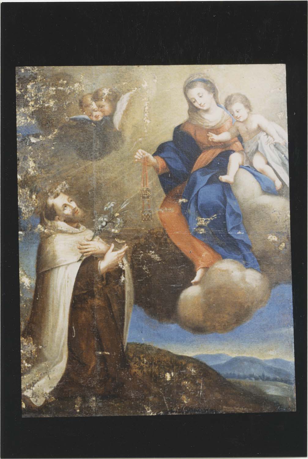 tableau : saint Simon Stock recevant le scapulaire de la Vierge - © Ministère de la Culture (France), Médiathèque du patrimoine et de la photographie, diffusion RMN-GP