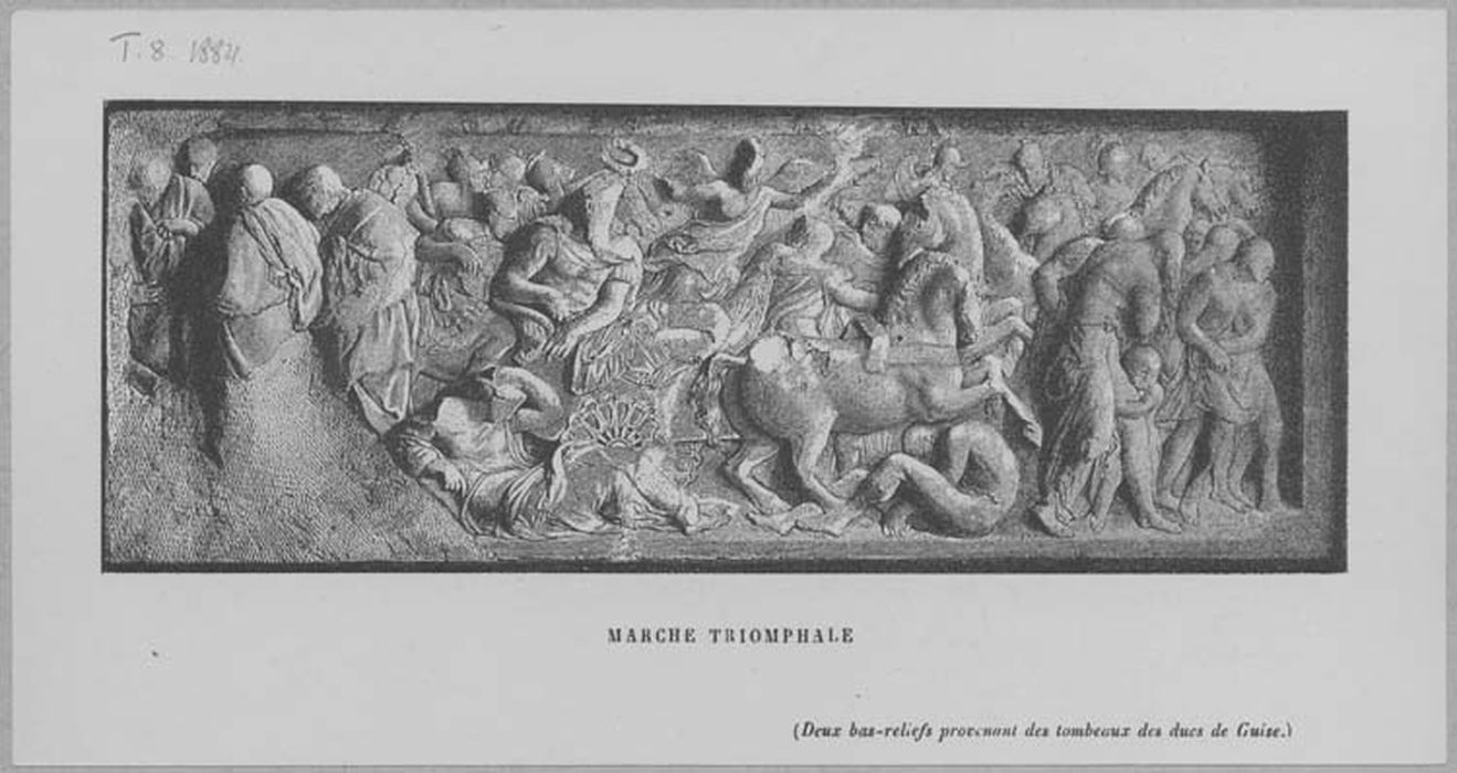 bas-relief : Marche triomphale (document imprimé)