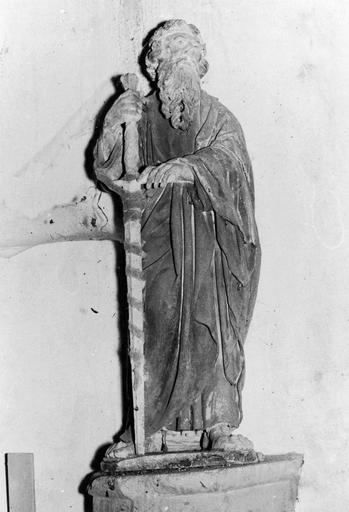 statue (statuette) : Saint Paul, pierre - © Ministère de la Culture (France), Médiathèque du patrimoine et de la photographie (objets mobiliers), tous droits réservés