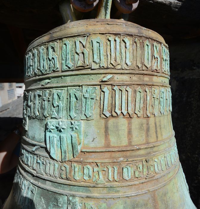 cloche dite de Gaspard de Poinsac, détail des inscriptions