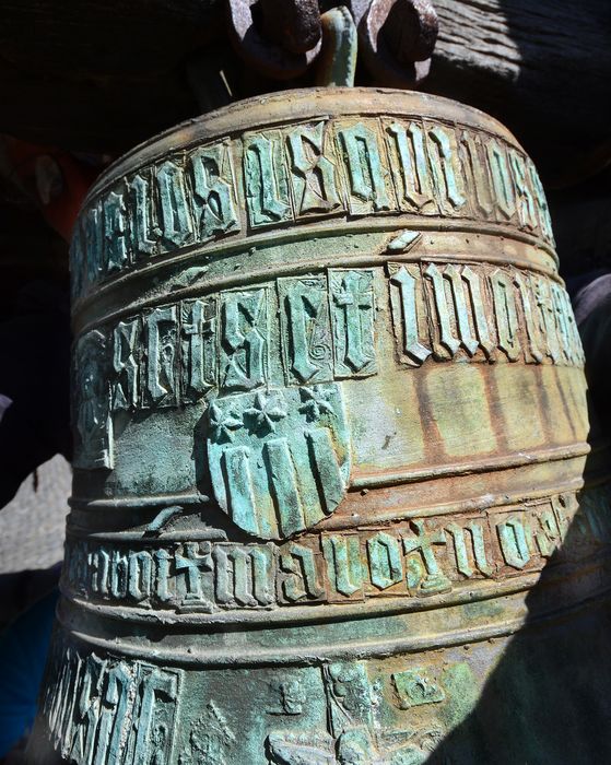 cloche dite de Gaspard de Poinsac, détail des inscriptions