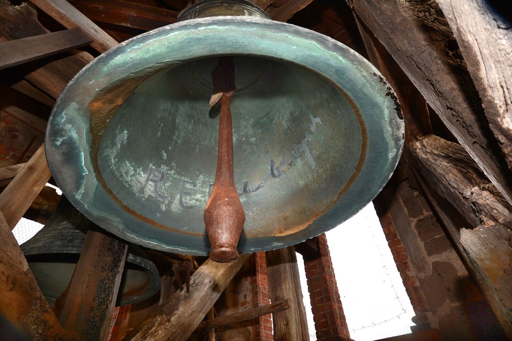 cloche, détail du battant