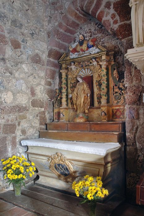 autel et retable de la chapelle nord, détail