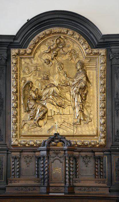 bas-relief : la Mort de saint Joseph.