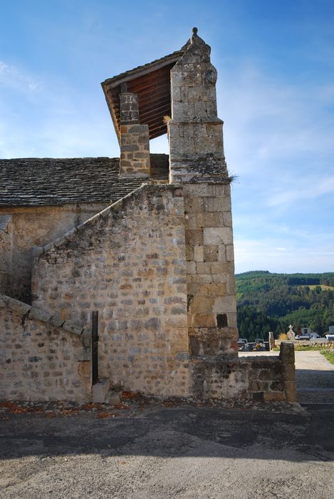 façade latérale nord, vue partielle