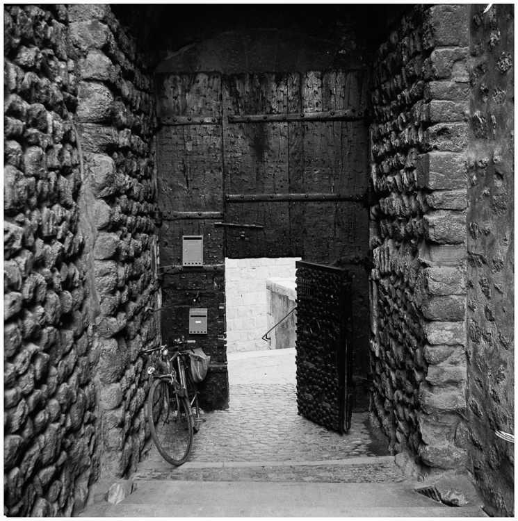 Porte d’entrée vue de l’intérieur